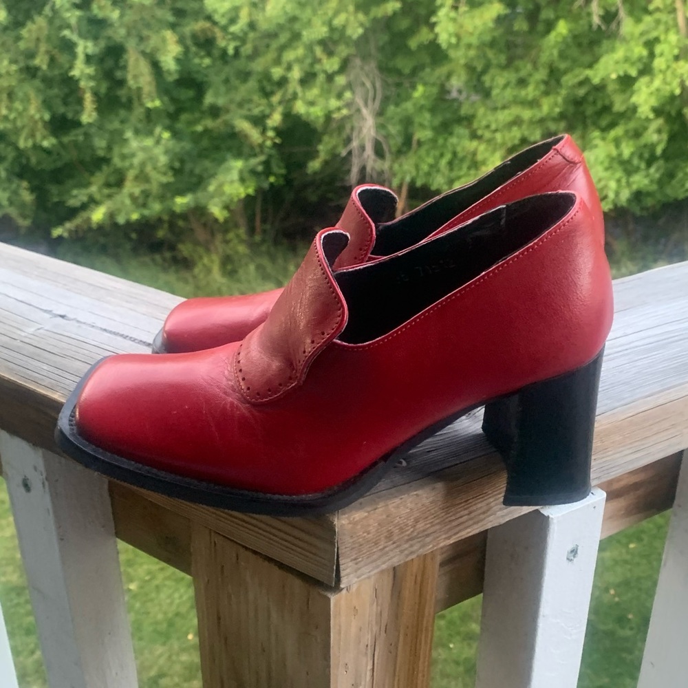 BRONIX vintage heeled loafers - Picture 1 of 11